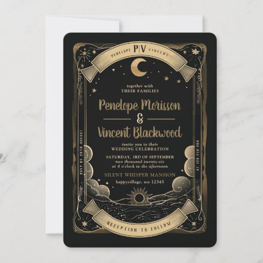 Invitation Yin Yang 2 | Mariage Tarot (Devant)