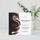 Invitation Yin Yang Dragon (Debout devant)
