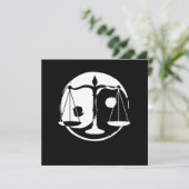 Invitation Yin Yang Harmony Lawyer Libra Zodiac Sign Zen Cade (Debout devant)