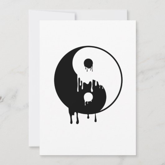 Invitation Yin Yang Melmony Harmony Taoism Méditation Cadeau (Devant)