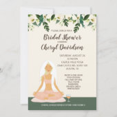 Invitation Yoga Bride Fête des mariées Mimosa Brunch (Devant)