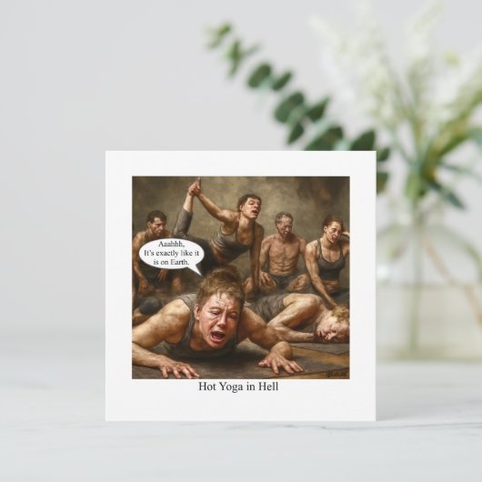 Invitation Yoga chaud en enfer. (Debout devant)