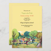 Invitation Yoga dans le parc (Devant / Derrière)