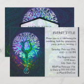 Invitation Yoga de Yin Yang d'énergie d'arc-en-ciel (Devant / Derrière)