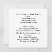 Invitation Yoga et Brunch (Dos)