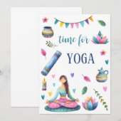 Invitation Yoga- méditation- illustration (Devant / Derrière)