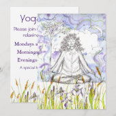 Invitation Yoga Méditation Zen Botanique Floral (Devant / Derrière)