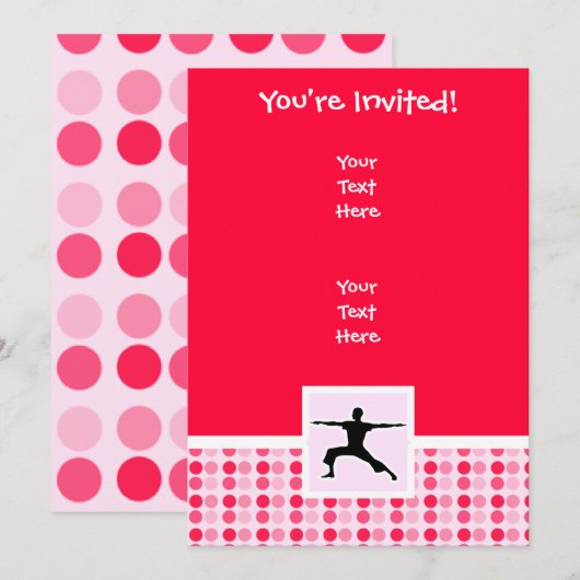 Invitation Yoga mignon (Devant / Derrière)