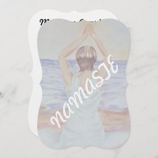 INVITATION YOGA S'IL VOUS PLAÎT | FAIRE PART (Devant / Derrière)