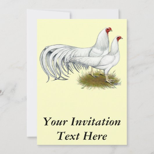 Invitation Yokohama : Paire blanche (Devant)