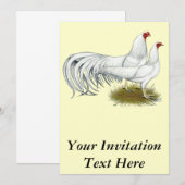 Invitation Yokohama : Paire blanche (Devant / Derrière)