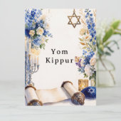 Invitation Yom Kippour juif (Debout devant)