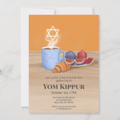 Invitation Yom Kippour, le repas qui rompt le jeûne : Café, G (Devant)