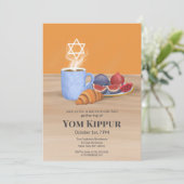 Invitation Yom Kippour, le repas qui rompt le jeûne : Café, G (Debout devant)