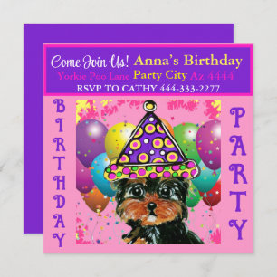 Invitation Yorkie Poo