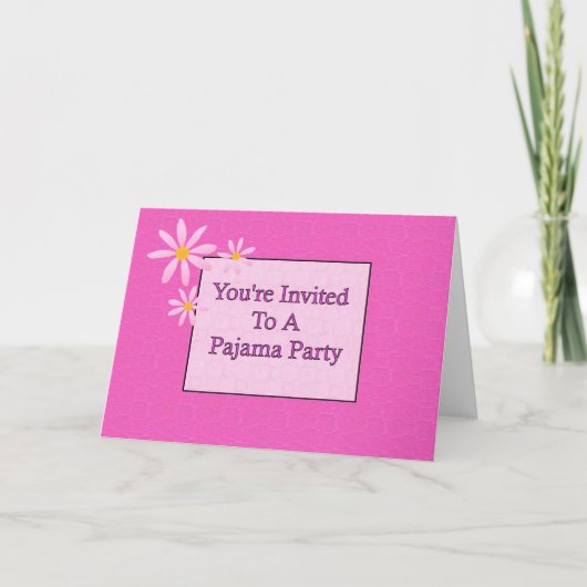 Invitation You&apos ; re Invité à une fête de pyjama (Devant)