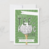 Invitation You’re Tee-rific Golf Valentine Classroom Card (Devant)