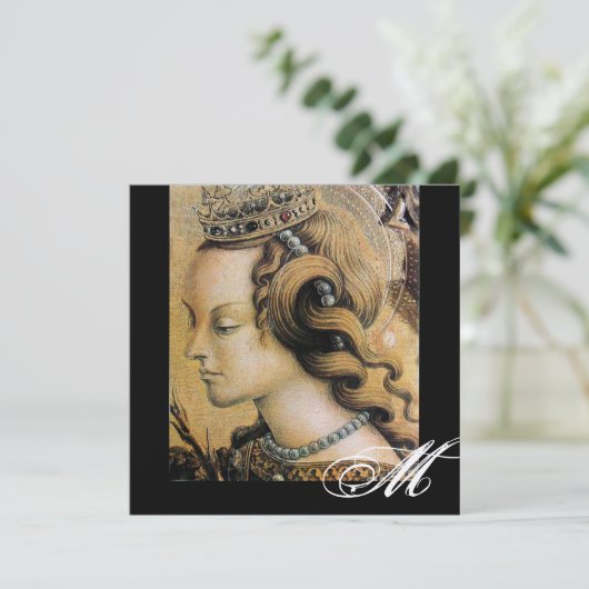 Invitation YOUNG PRINCESS SWEET 16 PARTY Monogram Or (Debout devant)