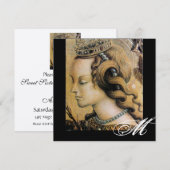 Invitation YOUNG PRINCESS SWEET 16 PARTY Monogramme Or (Devant / Derrière)