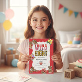 Invitation Young Wild and Eight Tiger Jungle Birthday