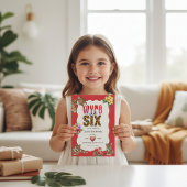 Invitation Young Wild and Six Tiger Floral Birthday