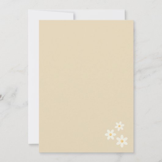 Invitation Young Wild and Three Boho Daisy Rainbow Birthday I (Dos)