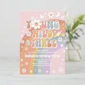 Invitation Young Wild And Three Hippie 3e fête d'anniversaire (Debout devant)