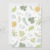 Invitation Young Wild and Three Safari Animaux Anniversaire (Dos)