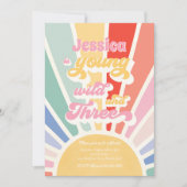 Invitation Young Wild And Three Sunshine 3e Anniversaire Rain (Devant)