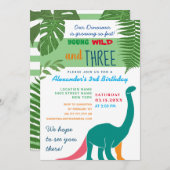 Invitation Young Wild et Three 3e anniversaire (Devant / Derrière)