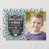 Invitation Young Wild et Three 3e anniversaire de la fête pho (Devant / Derrière)