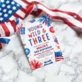 Invitation Young Wild et Three 4 Juillet 3 Anniversaire
