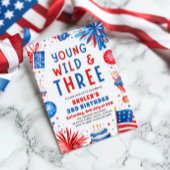 Invitation Young Wild et Three 4 Juillet 3 Anniversaire