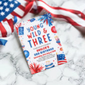 Invitation Young Wild et Three 4 Juillet 3 Anniversaire