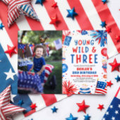 Invitation Young Wild et Three 4 Juillet 3 Anniversaire