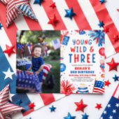 Invitation Young Wild et Three 4 Juillet 3 Anniversaire