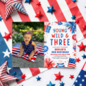 Invitation Young Wild et Three 4 Juillet 3 Anniversaire