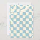 Invitation Young Wild et Three Retro Daisy 3e anniversaire (Dos)