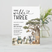 Invitation Young Wild et Three Safari 3ème anniversaire (Debout devant)