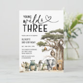Invitation Young Wild et Three Safari 3ème anniversaire (Debout devant)