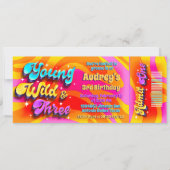 Invitation Young Wild et Trois - Billet Groovy (Devant)