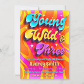 Invitation Young Wild et Trois - Groovy  (Devant)