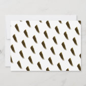 Invitation Young Wild & Three Animal Girl Photo Anniversaire (Dos)