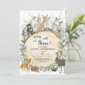 Invitation Young Wild & Three Australian Animals 3e anniversa (Debout devant)