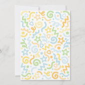 Invitation Young Wild & Three Confetti Balloon 3rd Birthday  (Dos)