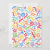 Invitation Young Wild & Three Confetti Balloon 3rd Birthday  (Dos)