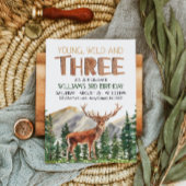 Invitation Young Wild & Three Deer Boys 3e anniversaire