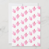 Invitation Young Wild & Three Dinosaur rose Anniversaire (Dos)