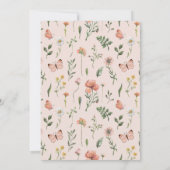 Invitation Young Wild & Three Fleur sauvage 3e anniversaire (Dos)