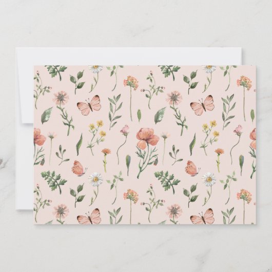 Invitation Young Wild & Three Fleur sauvage 3e anniversaire I (Dos)